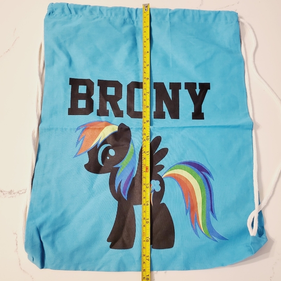 RARE BRONY We Love Fine My Little Pony Rainbow Dash String Bag  2012 - Picture 8 of 8
